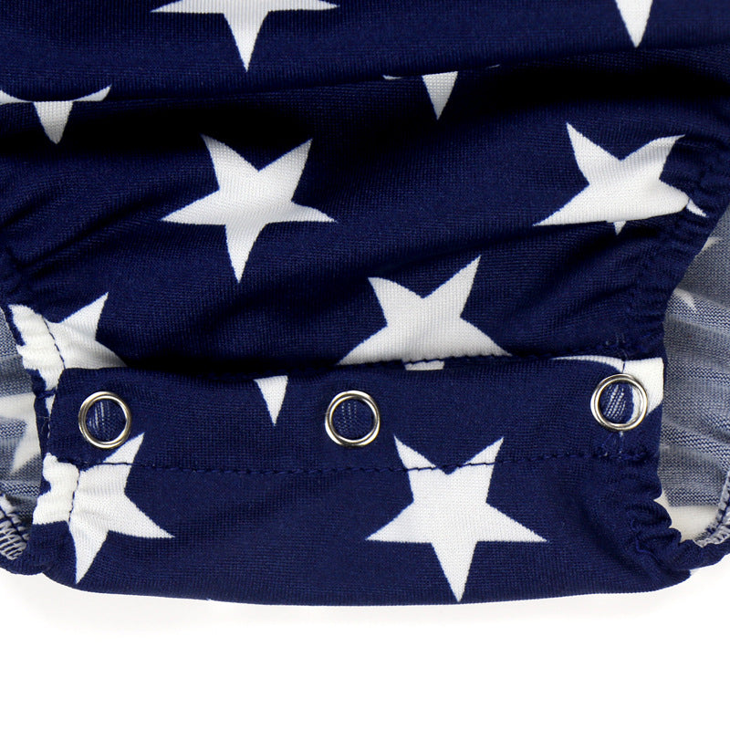 Venta al por mayor 10PCS EE. UU. Día de la Independencia Monos Ropa de bebé de algodón